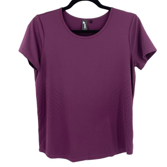 NEW Primus Activewear Crewneck Workout Tee Cutout Detail - Picture 1 of 8